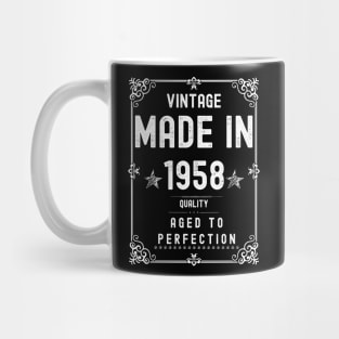 Vintage Made in 1958 Quality Aged to Perfection Mug